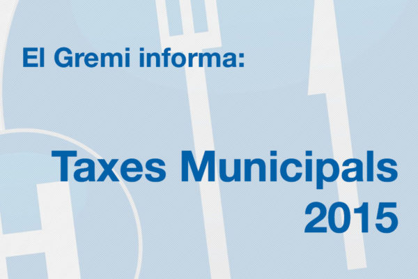 Taxes Municipals Vilanova 2015