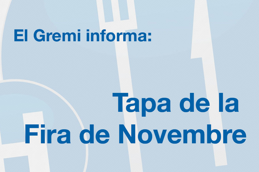 Tapa de la Fira de Novembre