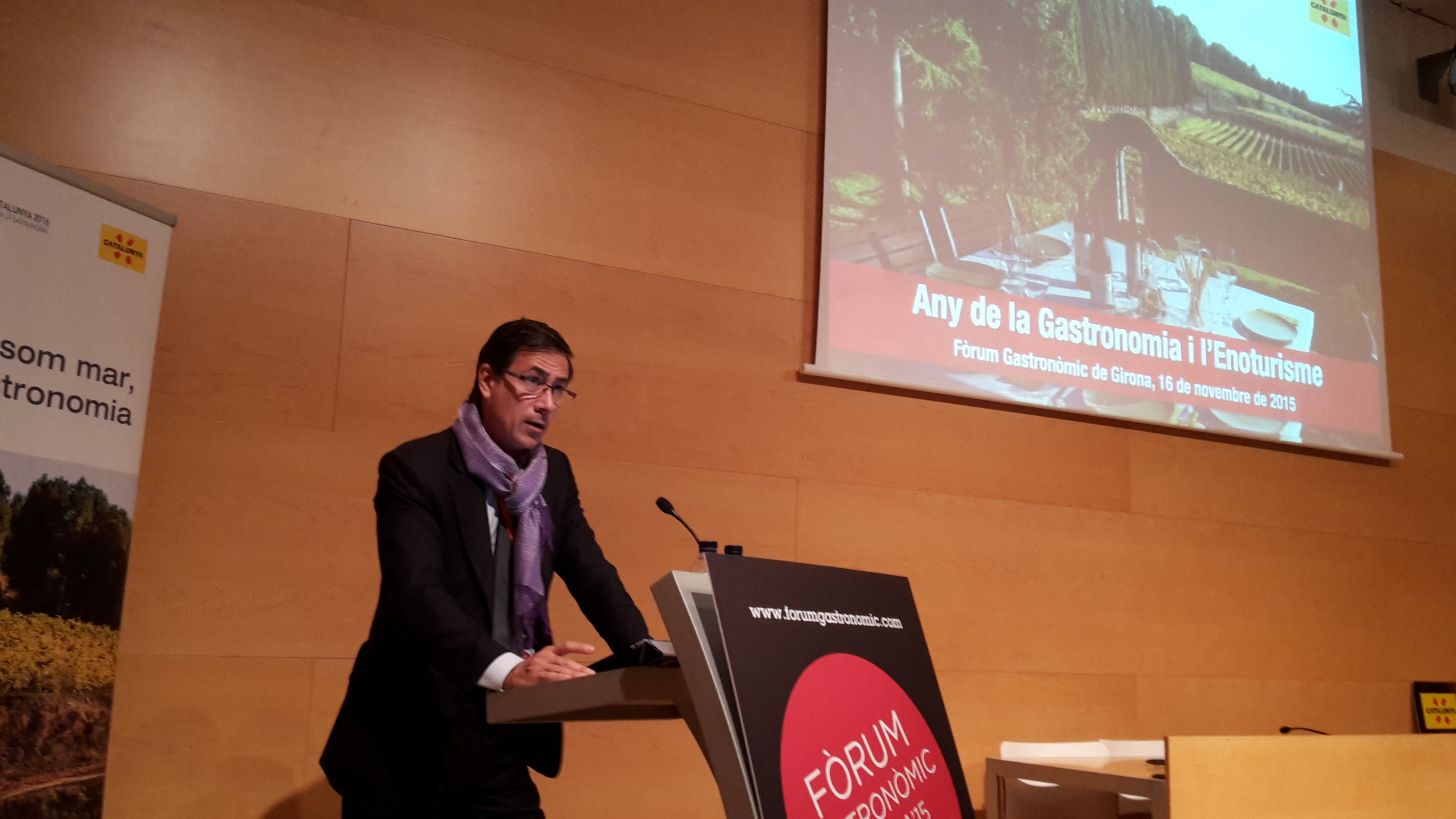 El director de l’Agència Catalana de Turisme presenta davant el sector turístic l’Any de la Gastronomia i l’Enoturisme 2016