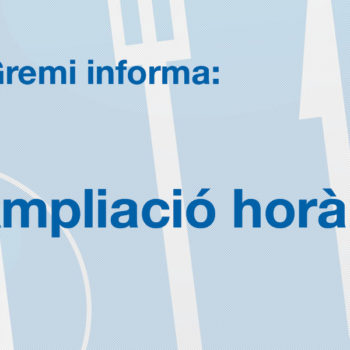 Ampliació horària per Setmana Santa