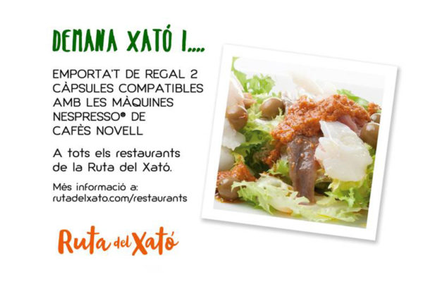 xato, ruta del xato, xato i cafe novell, demana xato i...,