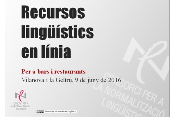 Recursos lingüístics a Internet