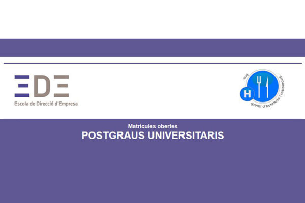 Escola de Direcció d’Empresa, EDE, L’Escola de Direcció d’Empresa (EDE) ADEPG, Gremi d’Hostaleria, conveni ADEPG i el Gremi d’Hostaleria de Vilanova,