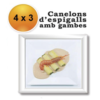 Promoció Cannelonia, canelons espigalls i gambes, canelons gambes, canelones de gambes, canelosn gambes i espigalls, canelons espigalls, canelons tradicionals, canelons vilanova, canelosn de espigalls, canelons de gambes