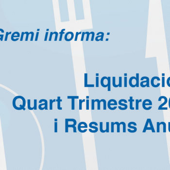 Liquidacions Quart Trimestre 2016 i Resums Anuals