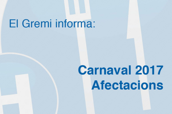 Carnaval 2017 Afectacions