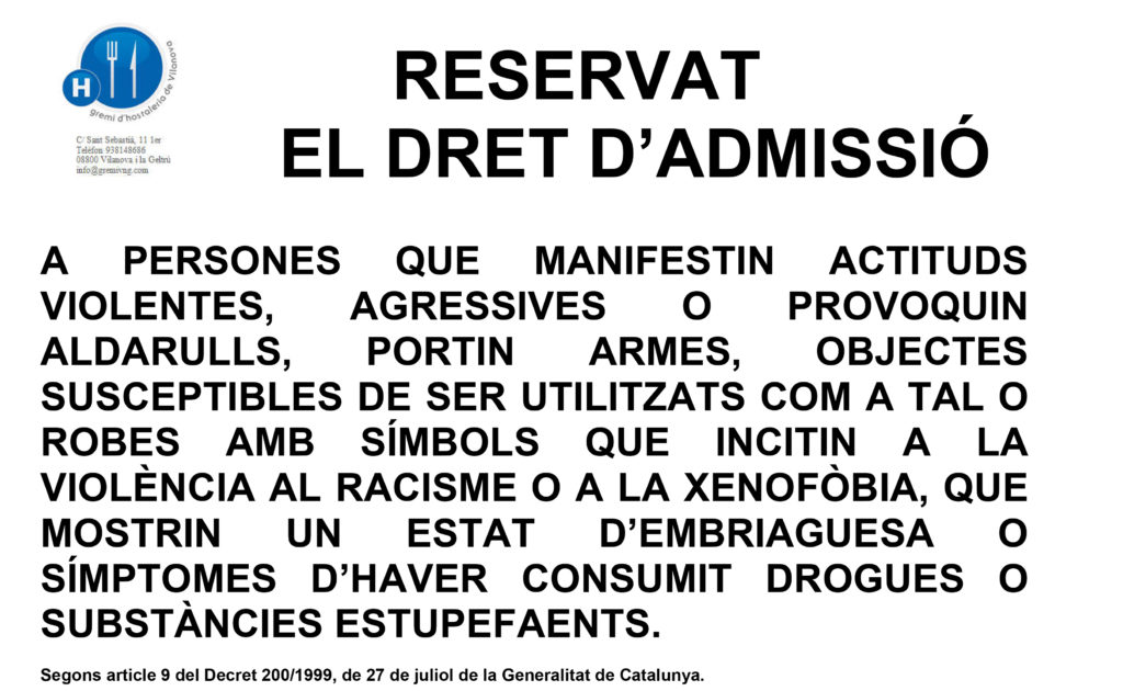 dret d’admissió