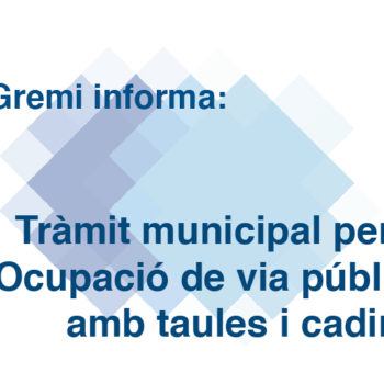 Tràmit municipal per a la Ocupació de via pública amb taules i cadires