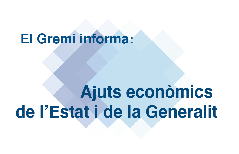 Ajuts econòmics de l’Estat i de la Generalit