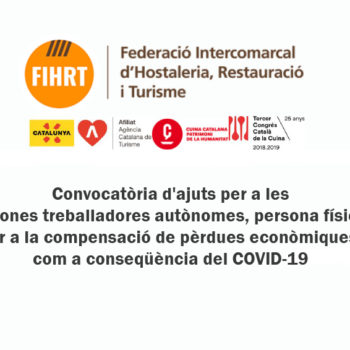 Convocatòria d'ajuts per a les persones treballadores autònomes, persona física, per a la compensació de pèrdues econòmiques com a conseqüència del COVID-19