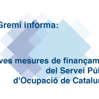 Noves mesures de finançament del Servei Públic d'Ocupació de Catalunya