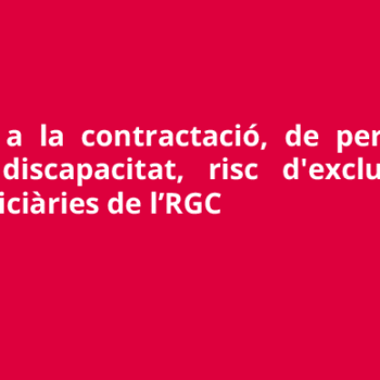 Ajut a la contractació de persones amb discapacitat