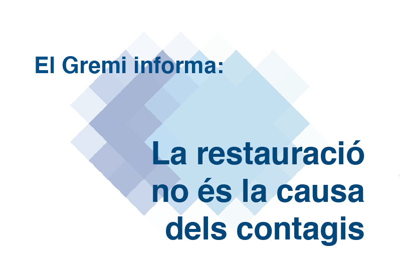 La restauració no és la causa dels contagis