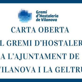 Carta oberta del Gremi d’Hostaleria a l’Ajuntament de Vilanova i la Geltrú