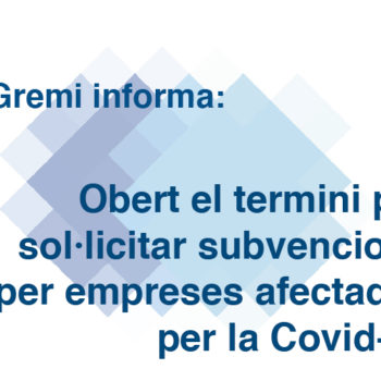 Obert el termini per sol·licitar subvencions per empreses afectades per la Covid-19