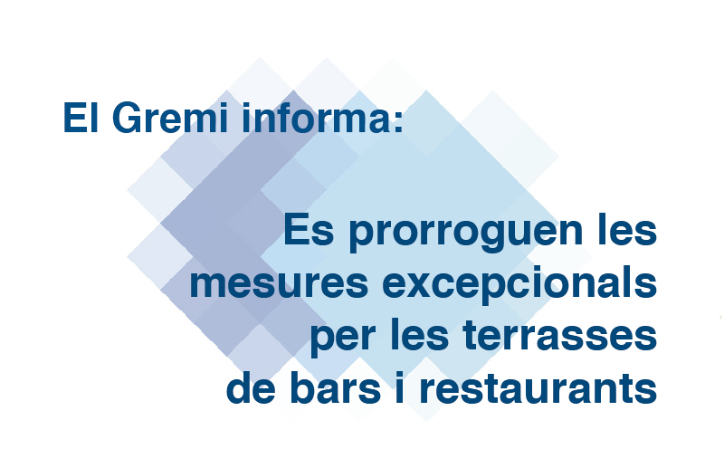 mesures excepcionals per les terrasses