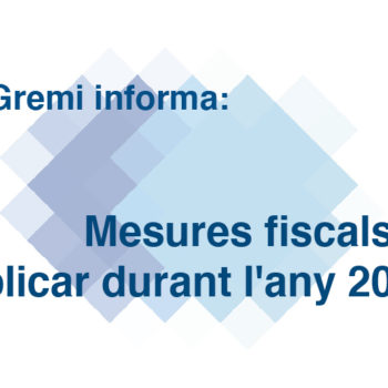 Mesures fiscals a aplicar durant l'any 2021