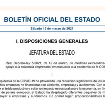 Mesures extraordinaris de apoyo a la solvència empresaria