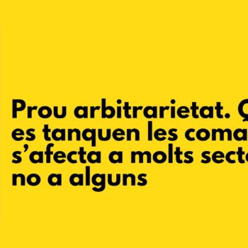 Prou arbitrarietat