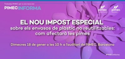 Nou impost especial sobre els envasos de plàstic no reutilitzables