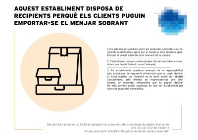 Recordatori: Nova normativa que regula determinats requisits d’higiene de la producció i comercialització de productes alimentaris en bars, restaurants i altres establiments de comerç al detall